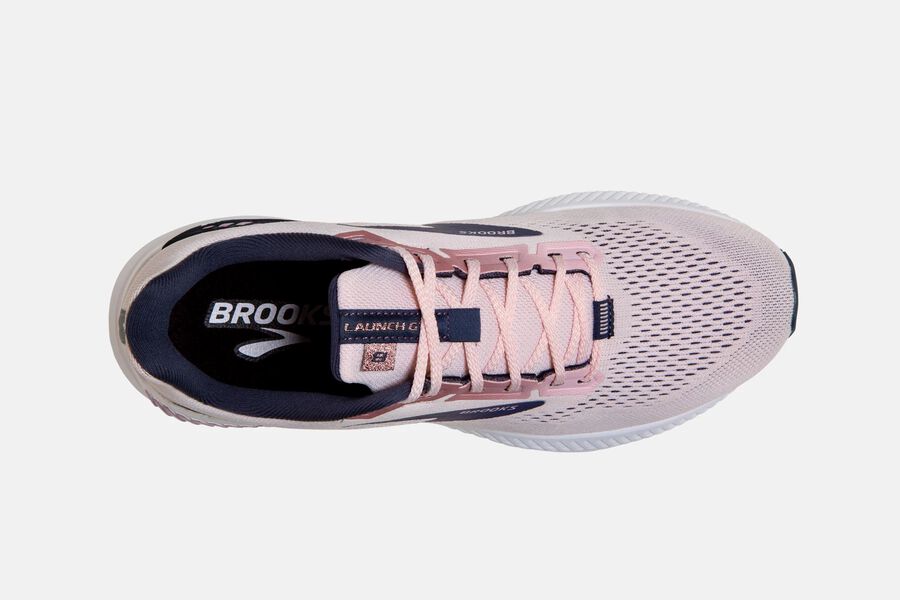 Brooks Launch GTS 8 Road Running Shoes Womens Pink/Black 263480-NZX